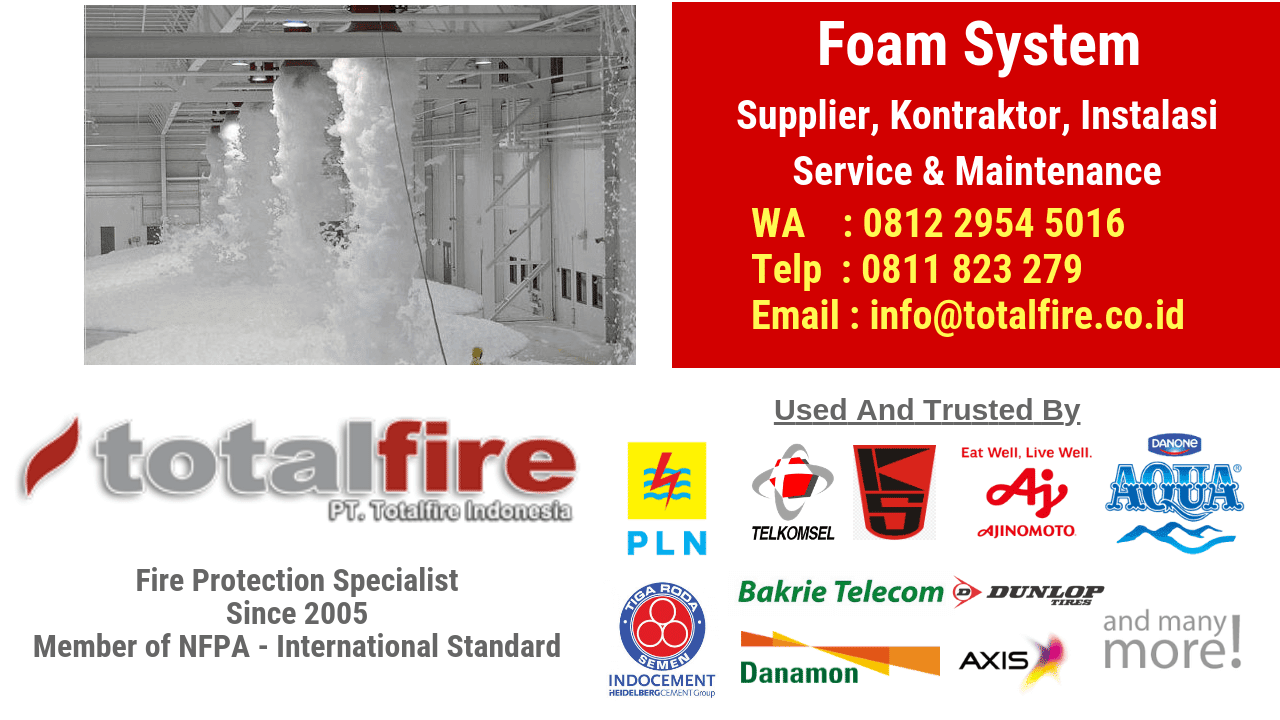 Kontraktor foam system kebakaran jakarta