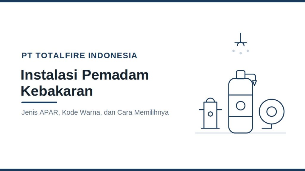 Instalasi Pemadam Kebakaran: Jenis APAR dan Kode Warnanya