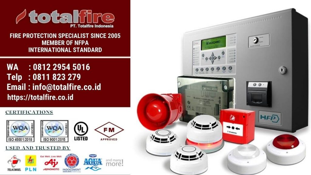 Fire Alarm Jenis Addressable Instalasi di Pabrik bank hotel gudang