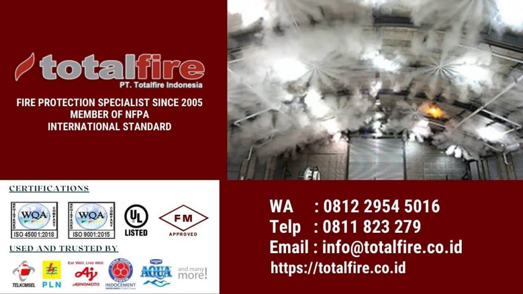 sistem pemadam kebakaran basis sprinkler air