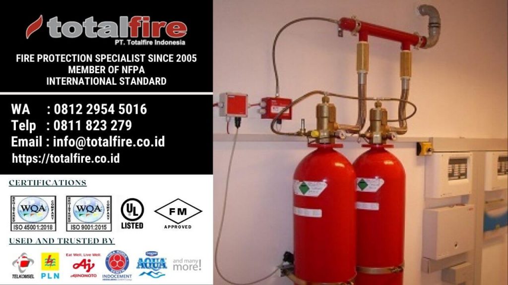 instalasi fm200 di data center jakarta surabaya