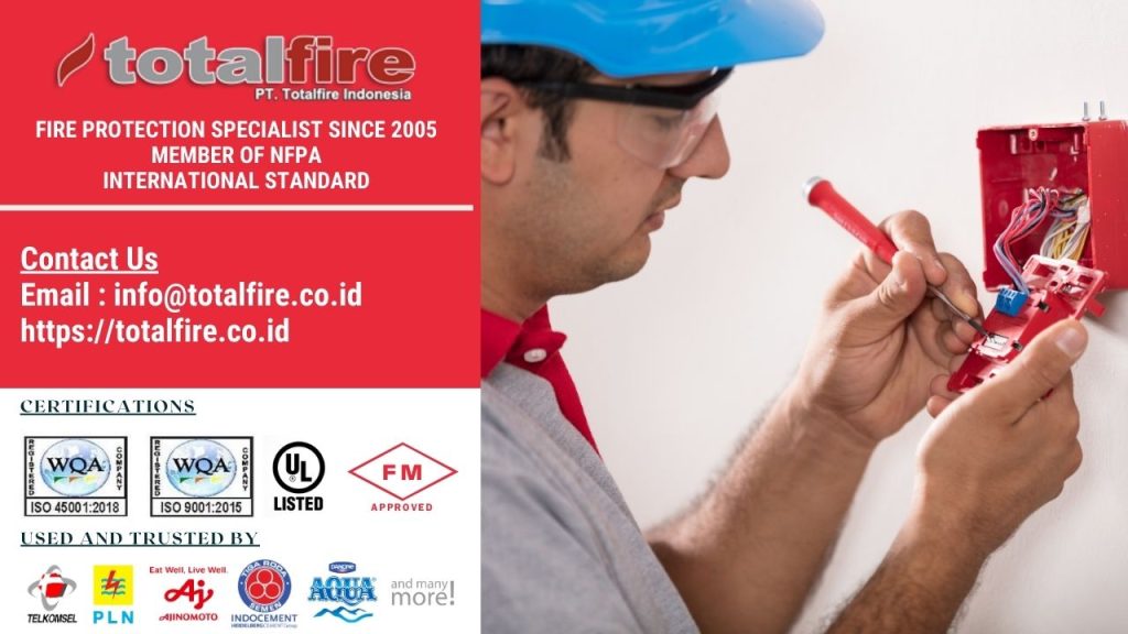 Sistem Instalasi Fire Alarm di Gedung, Pabrik, Hotel, dll