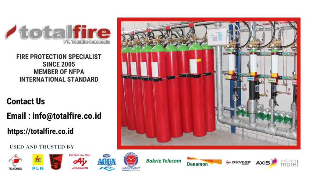 Kontraktor FM200 Fire Protection data center kantor bank