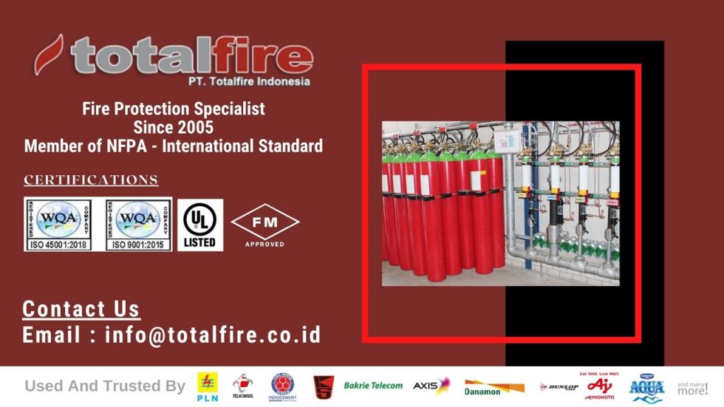 sistem pemadam kebakaran fm200, alternatif gas halon