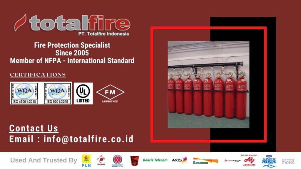 Kontraktor FM200 Terbaik di Indonesia, data center bank pabrik