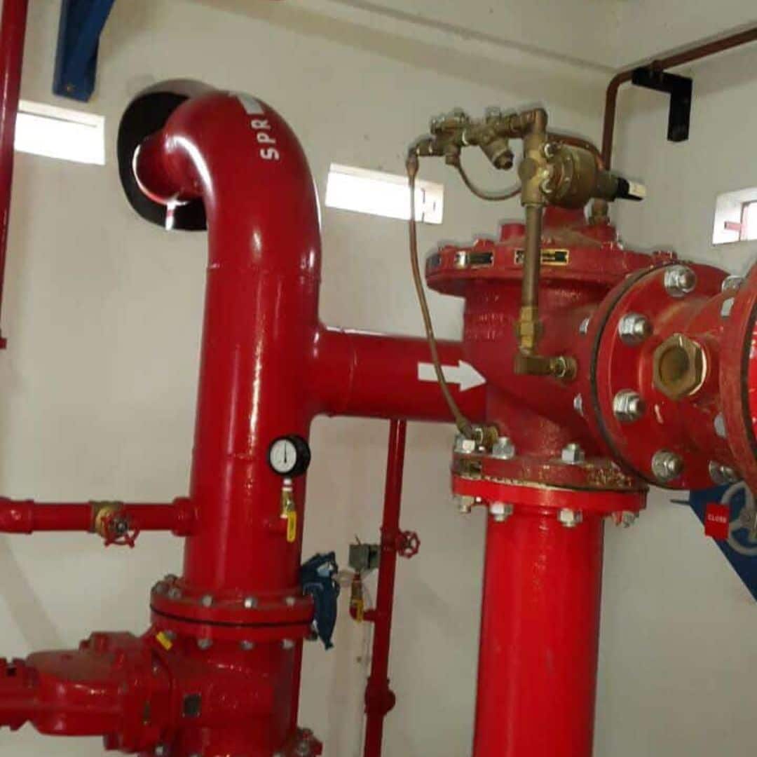 Fire Protection system di pabrik gudang data center