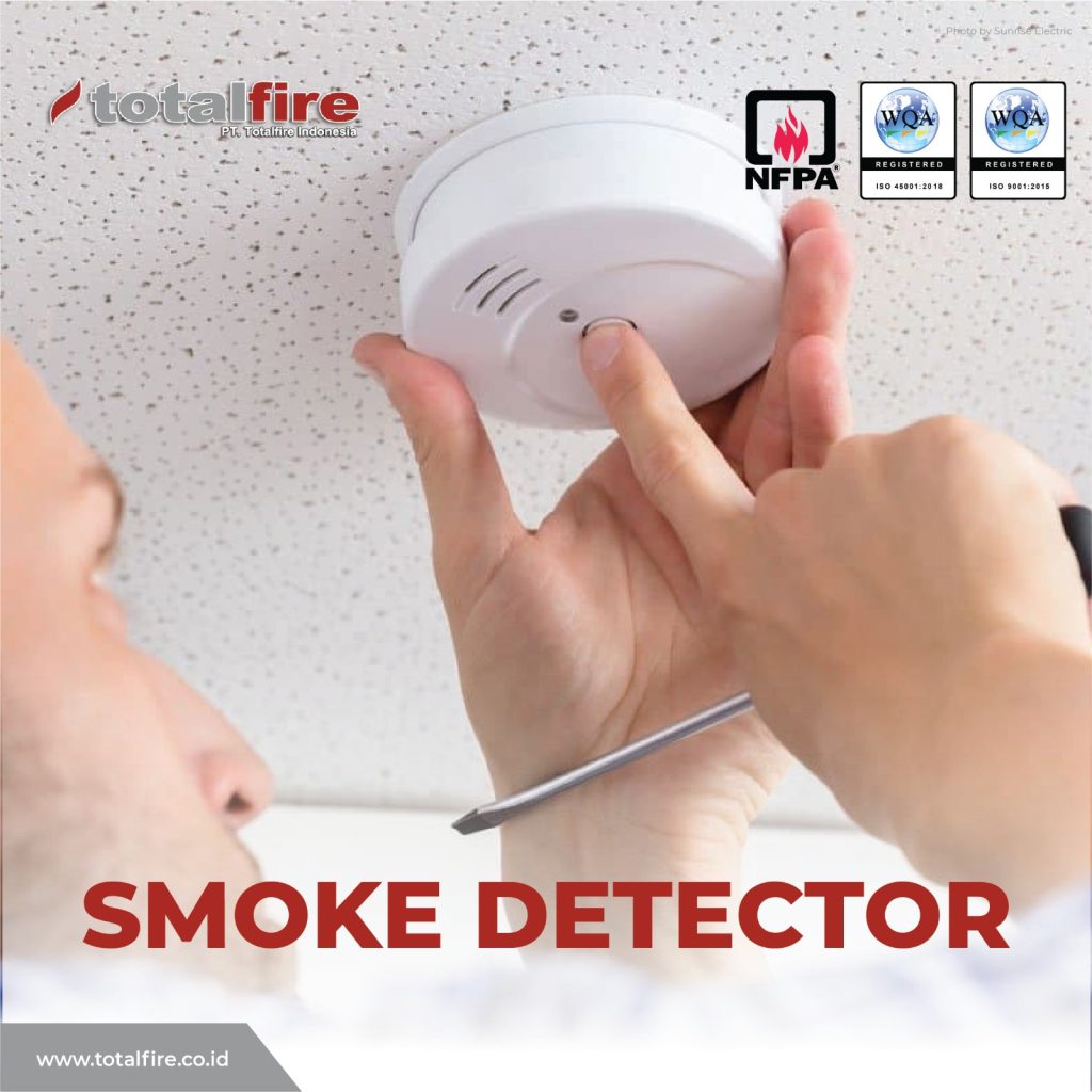kontraktor smoke detector, instalasi alarm kebakaran di langit-langit