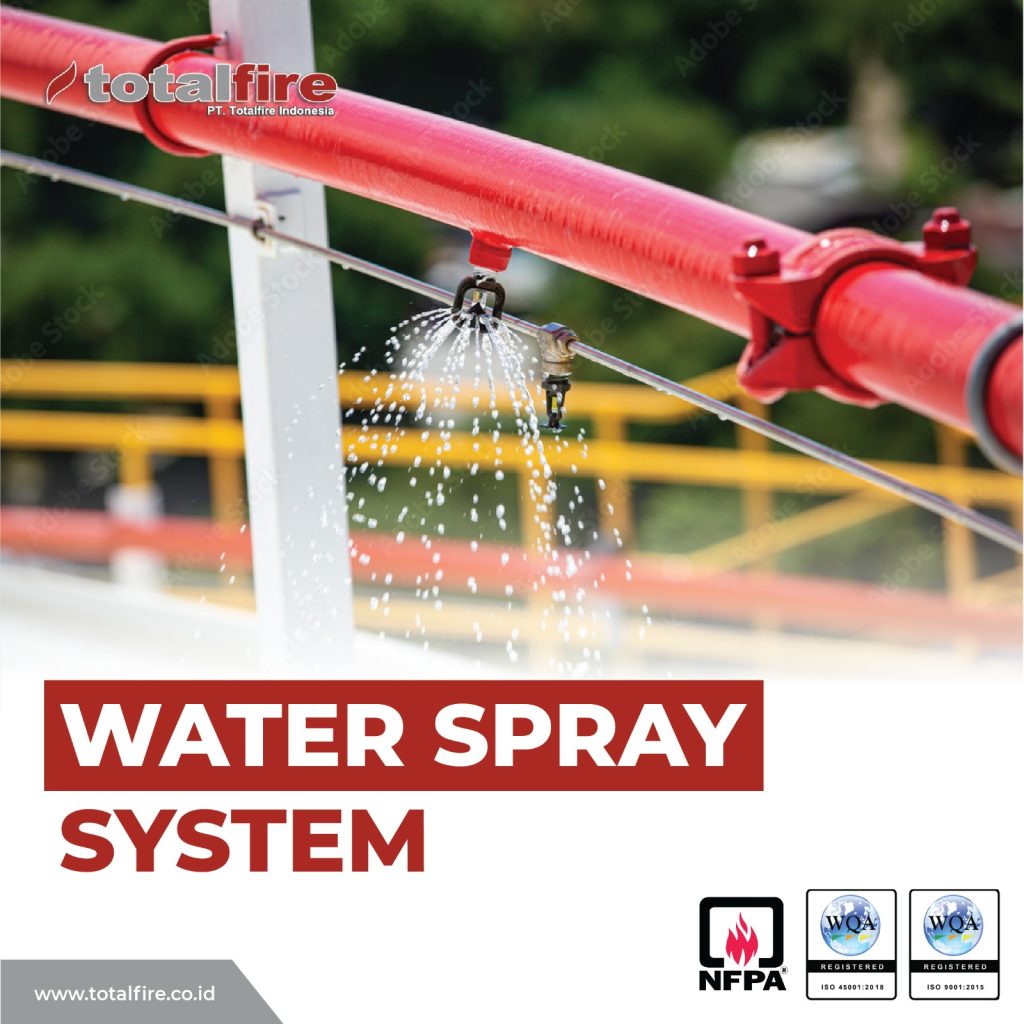 pemasangan water spray system pemadam kebakaran